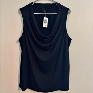 Torrid Elegant Black Cowl Neck Blouse